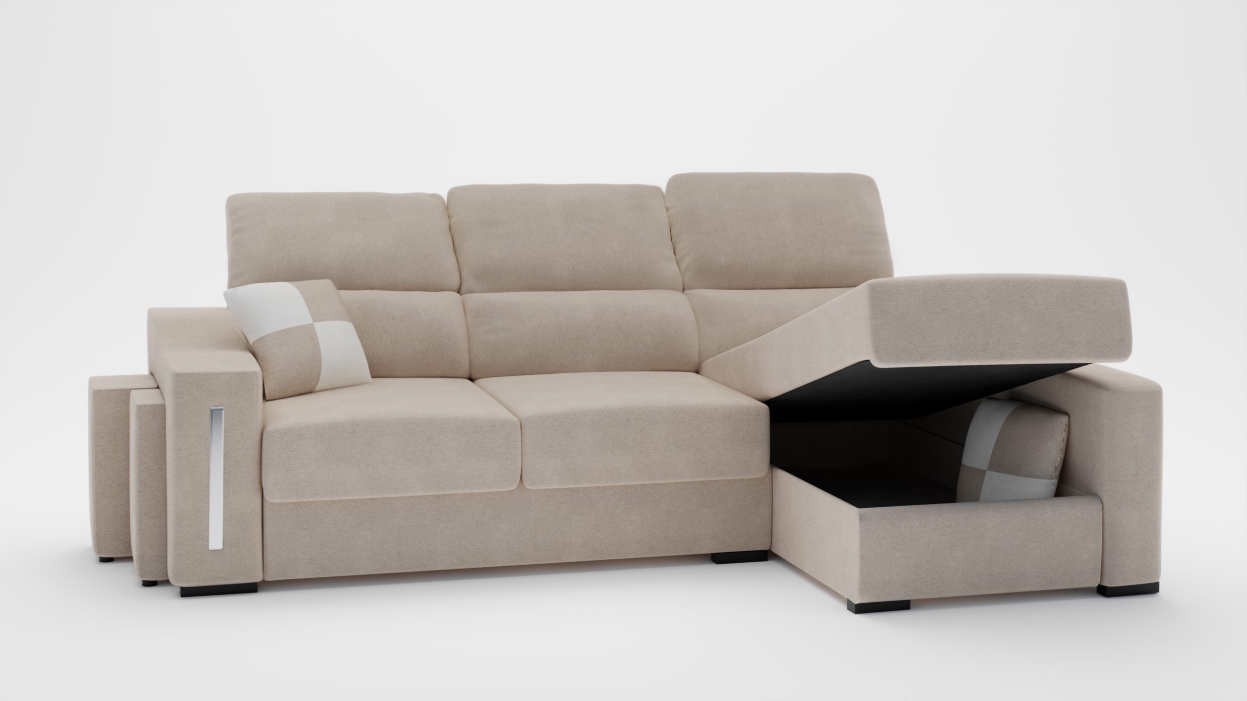 Render de producto Muebles Boom sofa inclinado